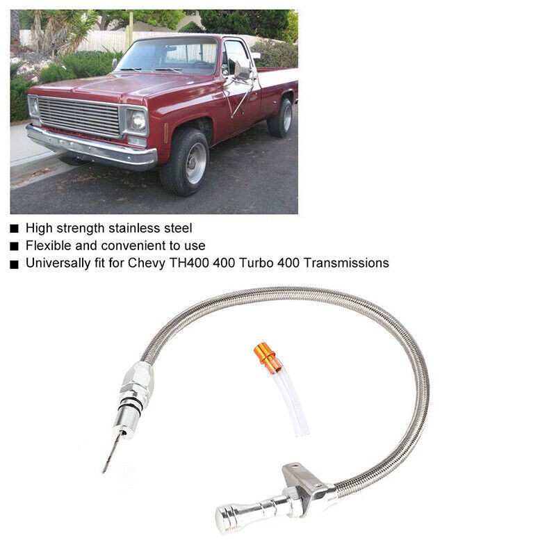 Flexible Stainless Transmission Dipstick For GM Chevy TH350 TH400 Turbo SBC BBC