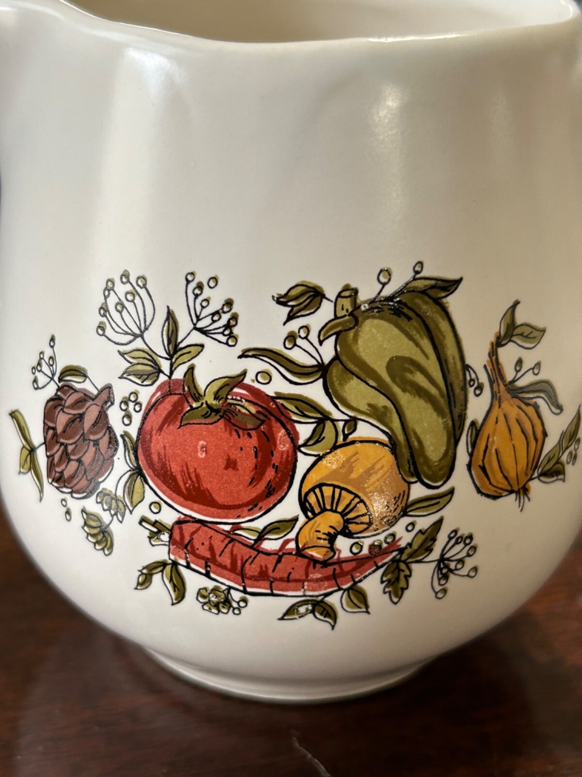 Vintage McCoy Spice Delight Creamer w/Handle and Salt & Pepper Shakers w/Stopper