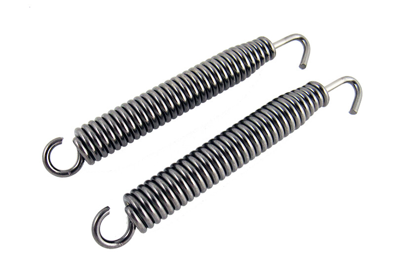Outlaw Racing Stainless Steel Motorcycle Exhaust Pipe Muffler Springs Pair 90mm
