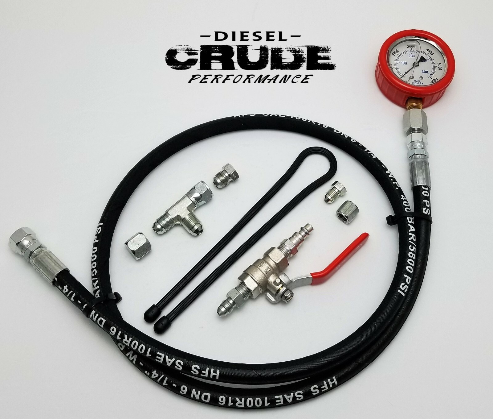 International DT466E DT530 Hpop Test Tool Kit, High Pressure Oil & Air Leak Set