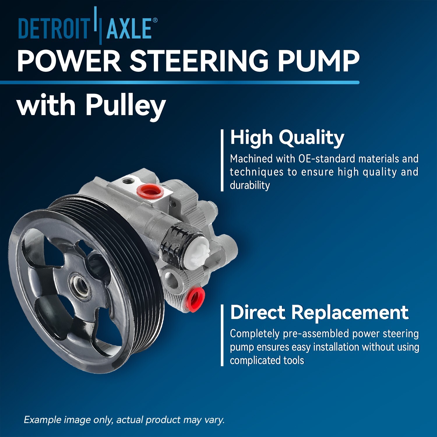 Power Steering Pump Pulley for Equinox Traverse Acadia Enclave Torrent Outlook