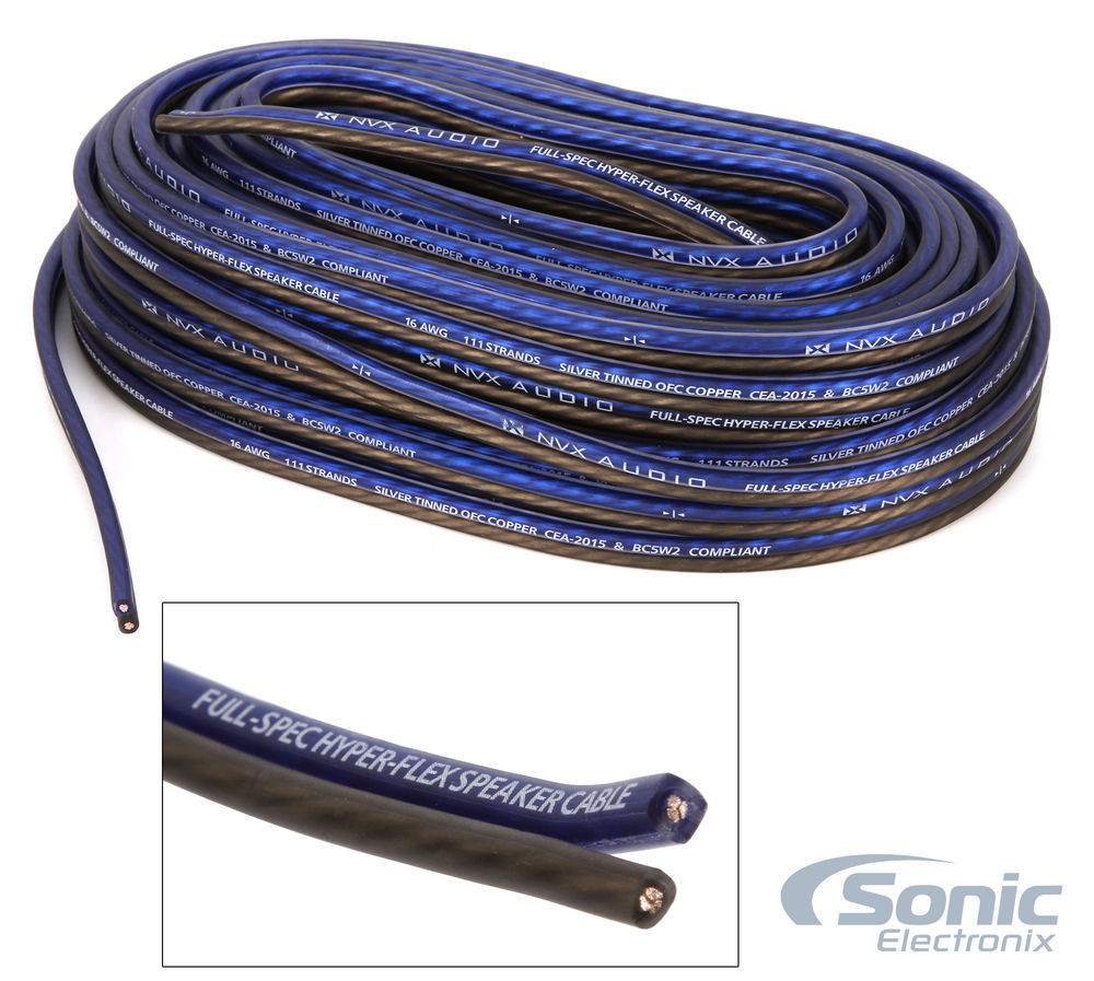 NVX XKIT44 4-Ch 4 Gauge Car Amplifier Install Pure Copper Amp Kit w/ RCA Cable