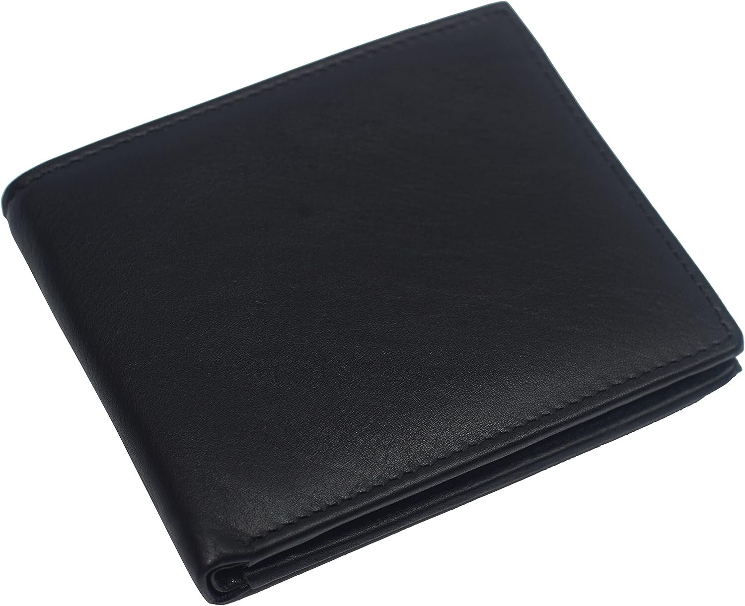 Genuine Leather Minimalist Bifold Wallets For Men RFID Blocking Slim Mens Wallet