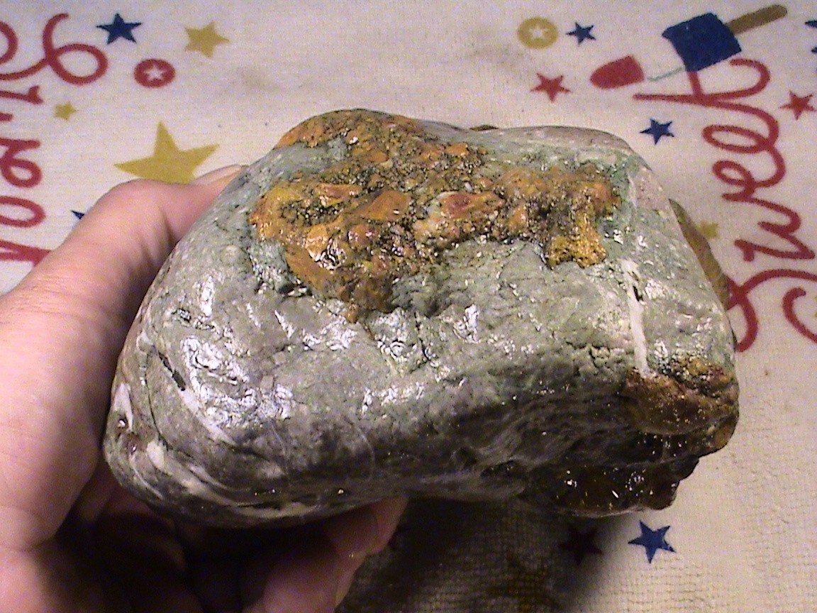 Dendritic Chalcedony Ocean Jasper Agate, Rough Lapidary Rock, 6 LBS, 15 OZ, R261
