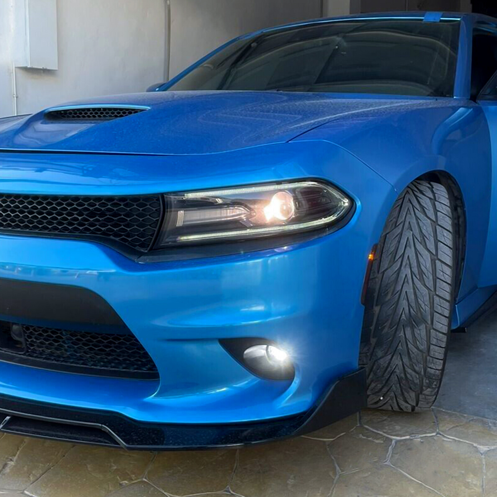 FOR DODGE CHARGER 2015 16-23 2019 BUMPER FOG LIGHT DRIVING LAMPS W/BRACKET COVER