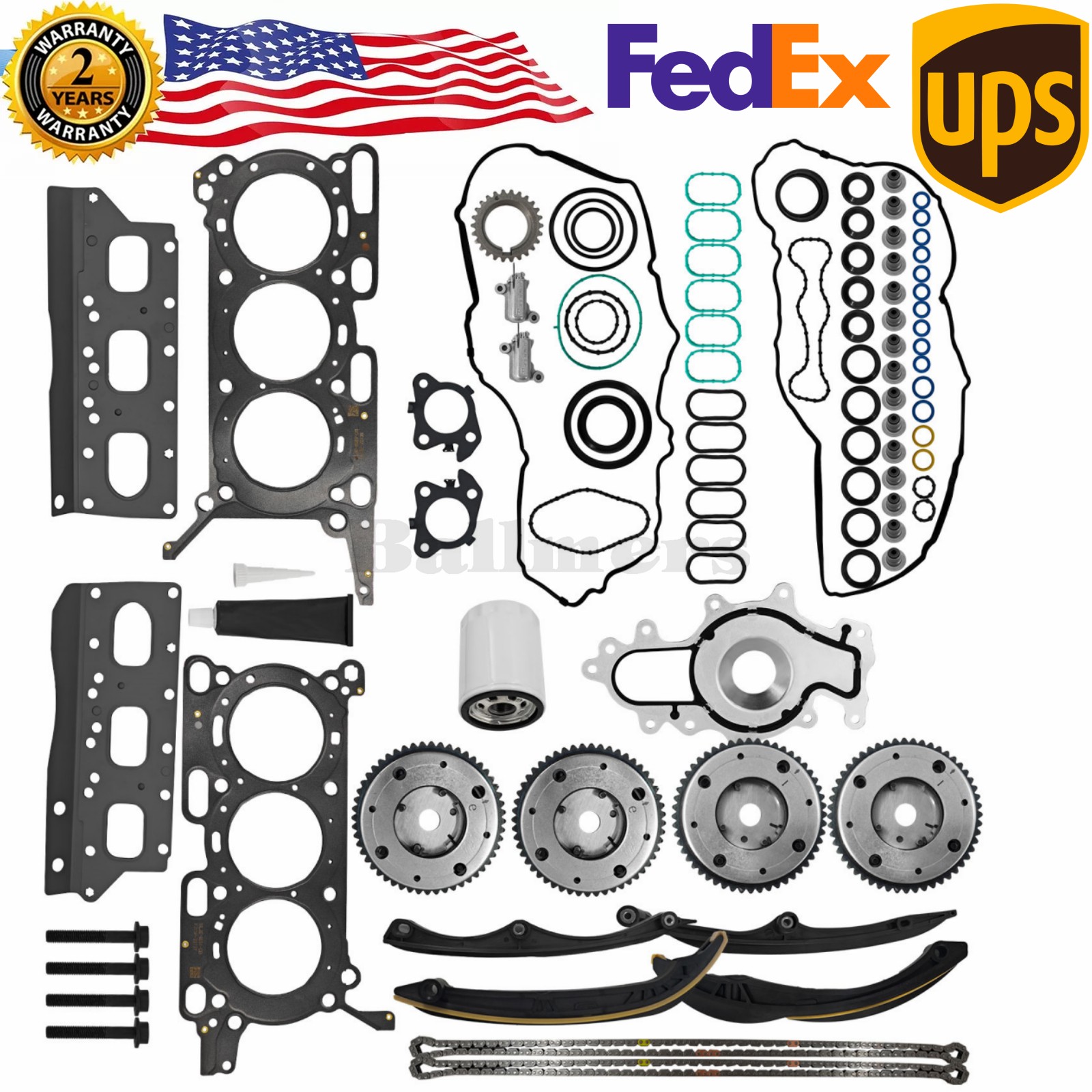 For 3.5L Ecoboost Complete Timing Kit For Ford F150 Expedition Navigator 2017-22