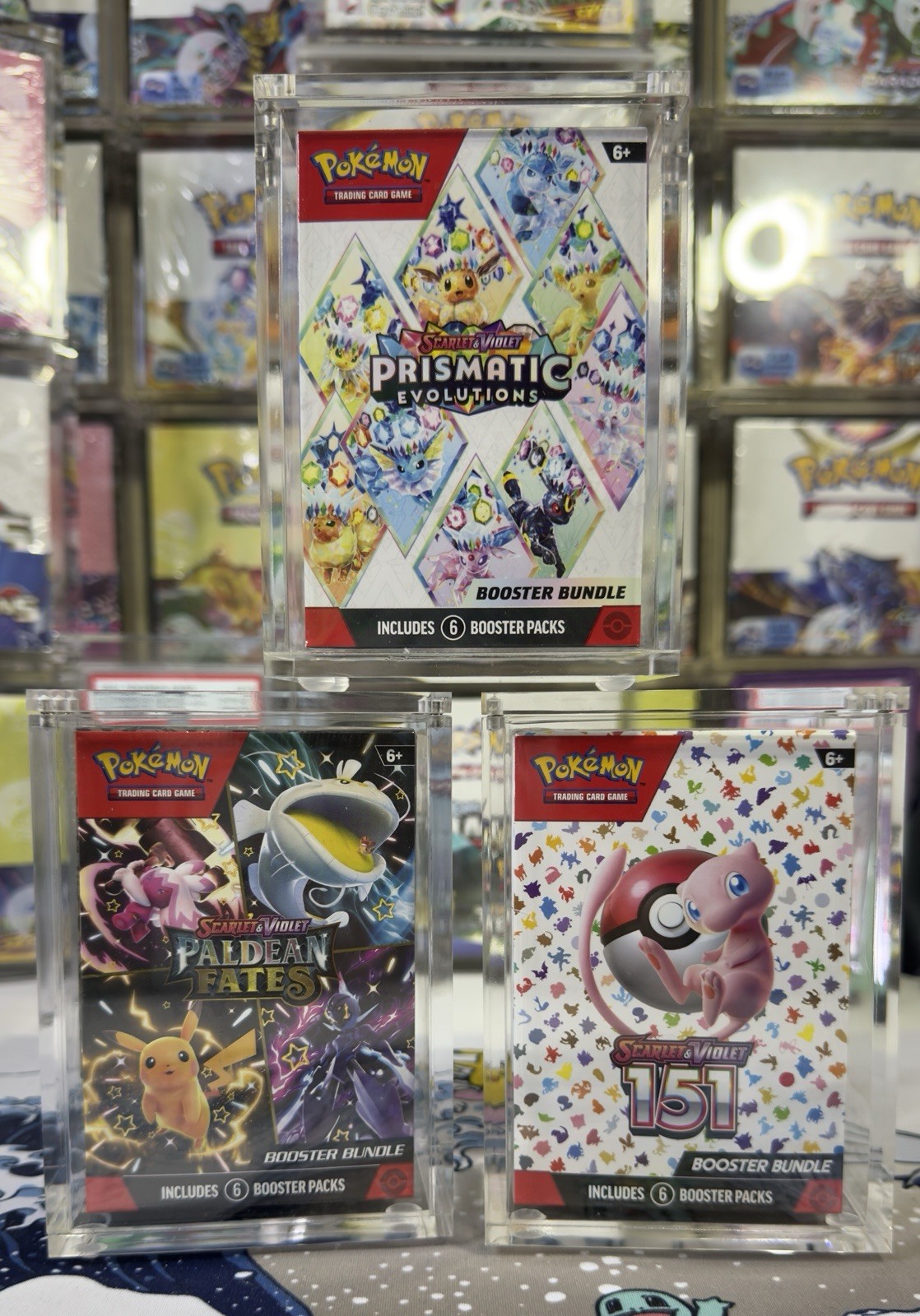 Pokemon Magnetic Booster Bundle Acrylic Case! Pokémon Card Protective Display!