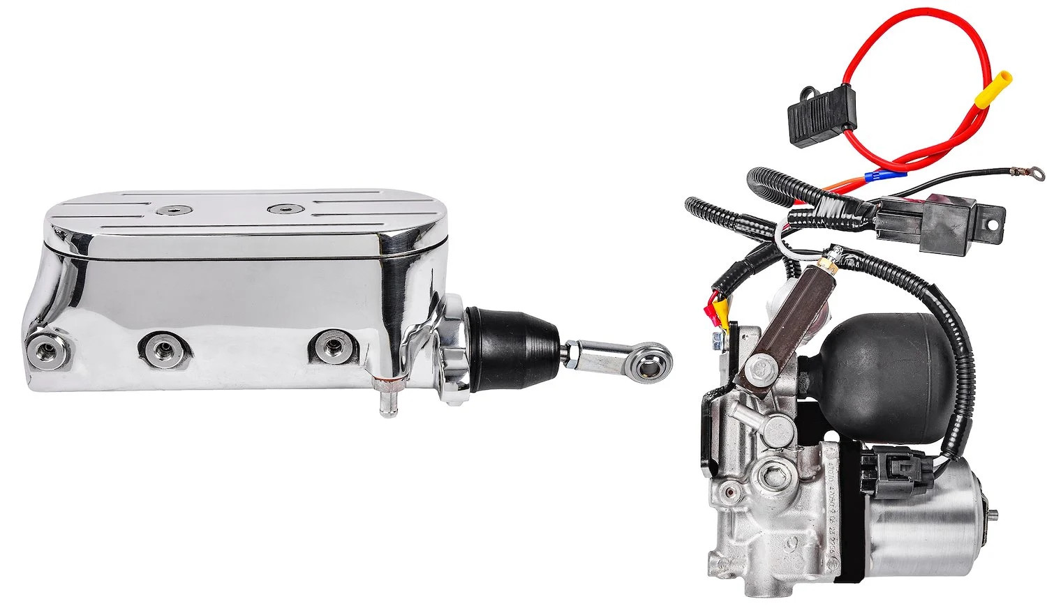 JEGS 631252 Electric Brake Booster and Master Cylinder Combo For Front Disc & Re