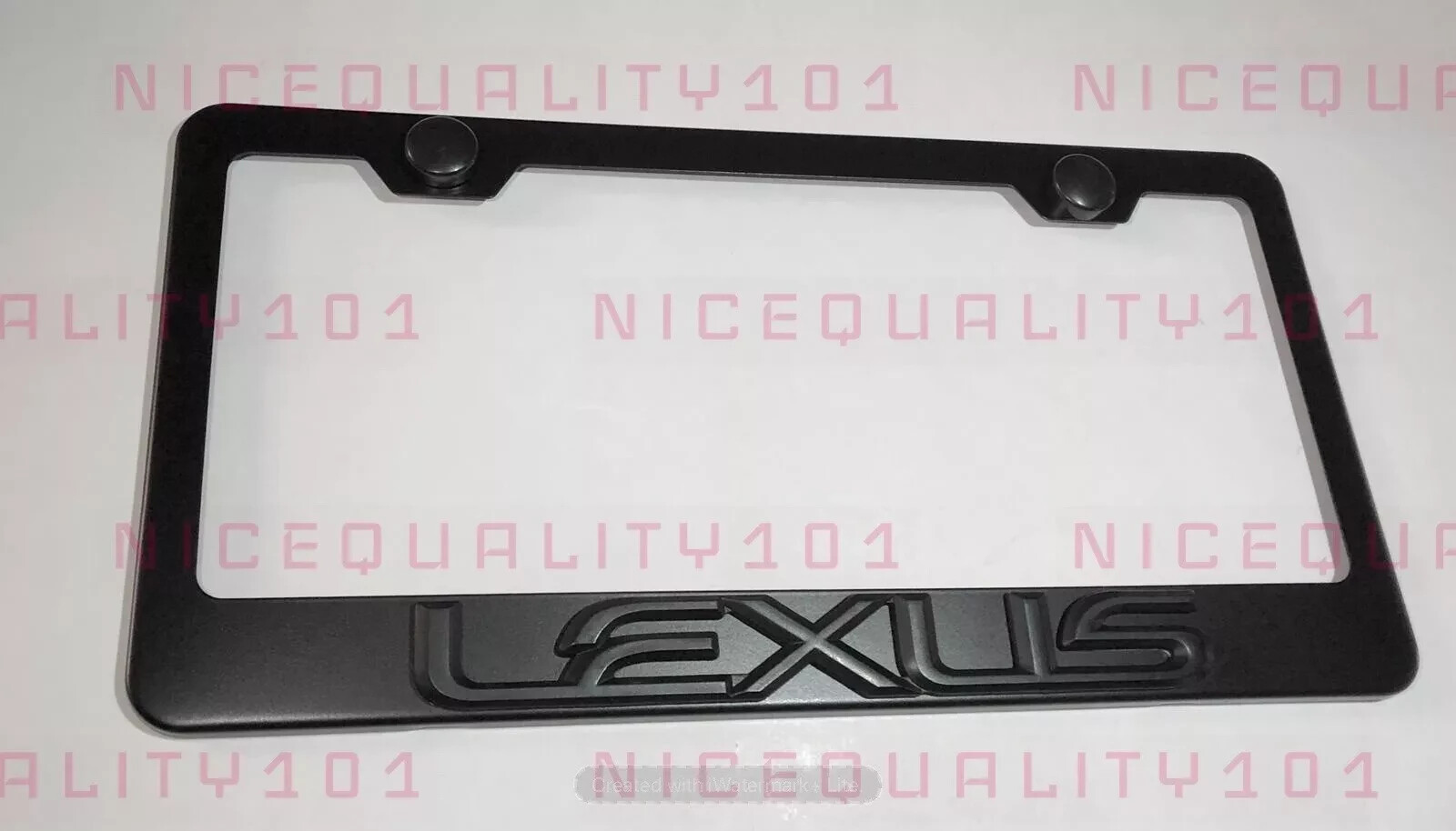 3D Lexus Stainless Steel Finished License Plate Frame Rust Free