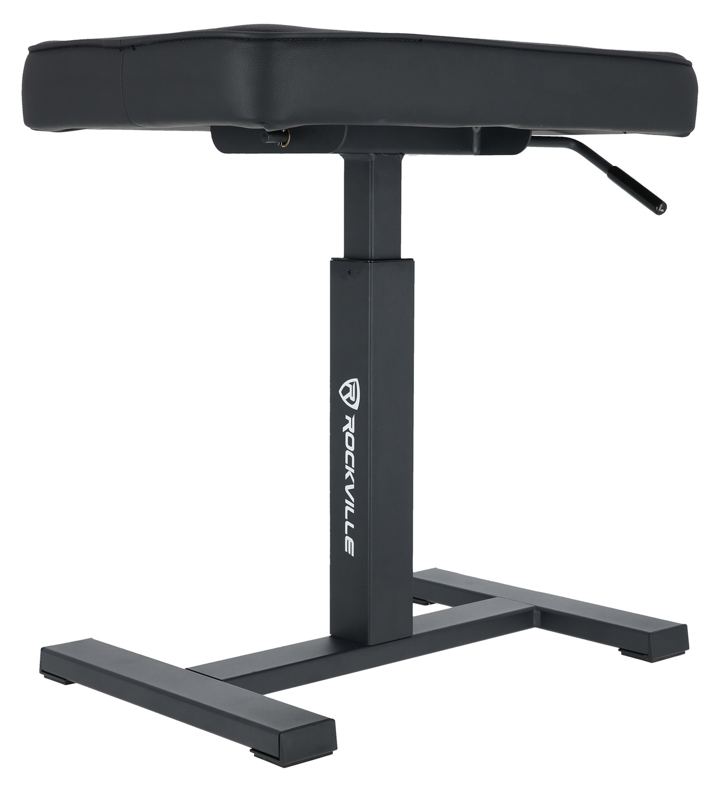 Rockville AIR-BENCH Keyboard/Piano Bench Chair Hydraulic Air Lift+Comfy Padding