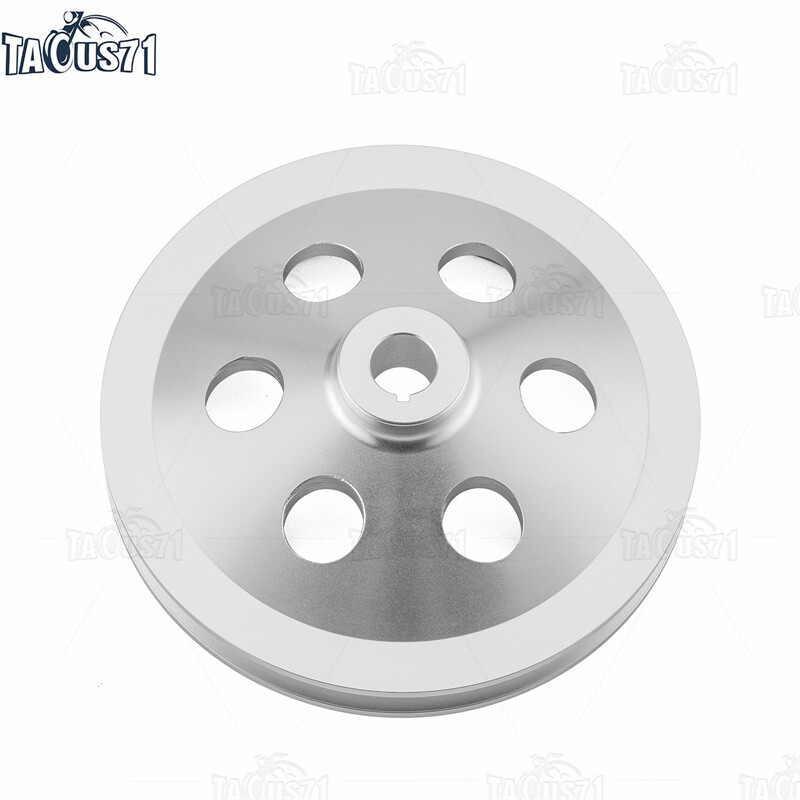 Billet 1V Power Steering Pump Pulley Key Way for SBC BBC Chevy Short Water Pump