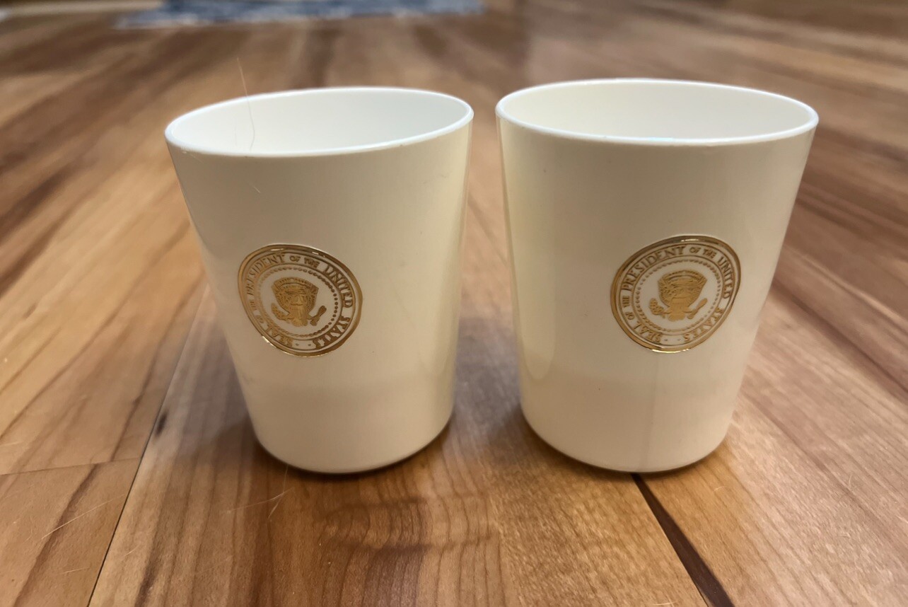 Air Force One Presidential Seal, RARE Drinking Cups