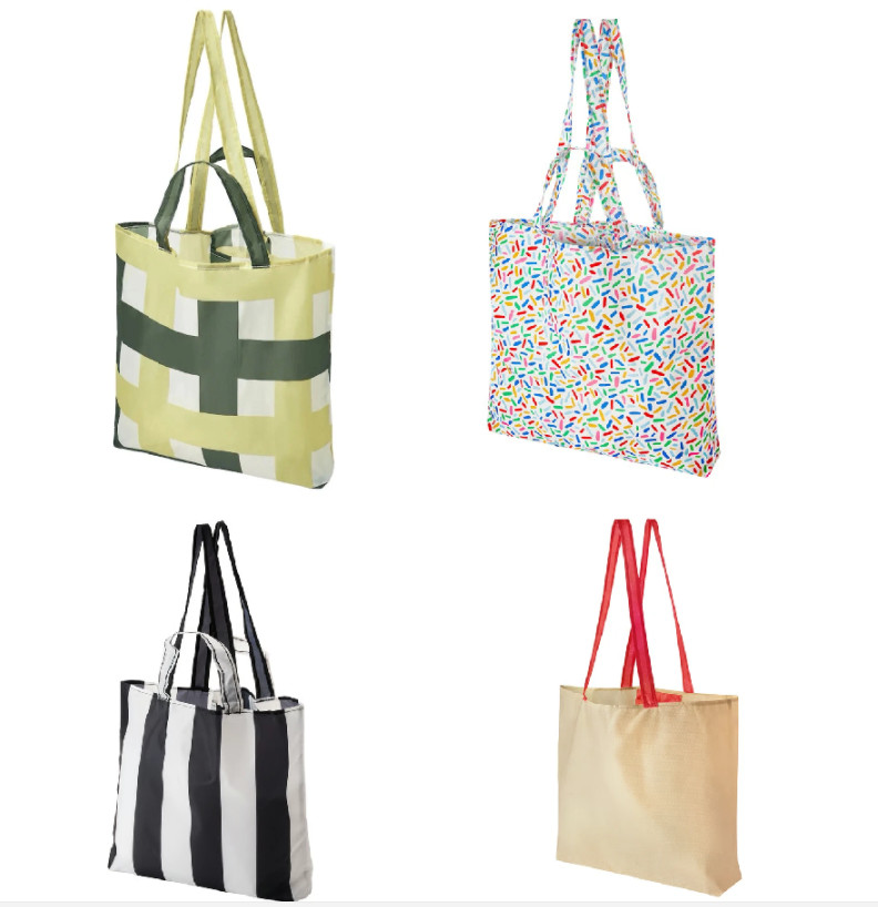 IKEA SKYNKE Bag Shopping Tote FOLDABLE Carry in Pocket Purse 17 ¾x14 ¼ "- 4Gal