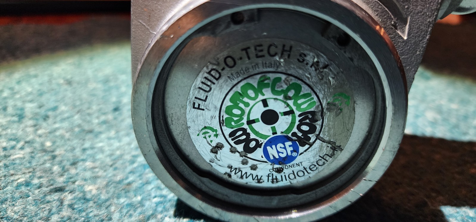 Fluid-o-Tech PA0801HNEDN0000 Rotary Vane Pump NSF, Stainless Steel 250 GPH Italy