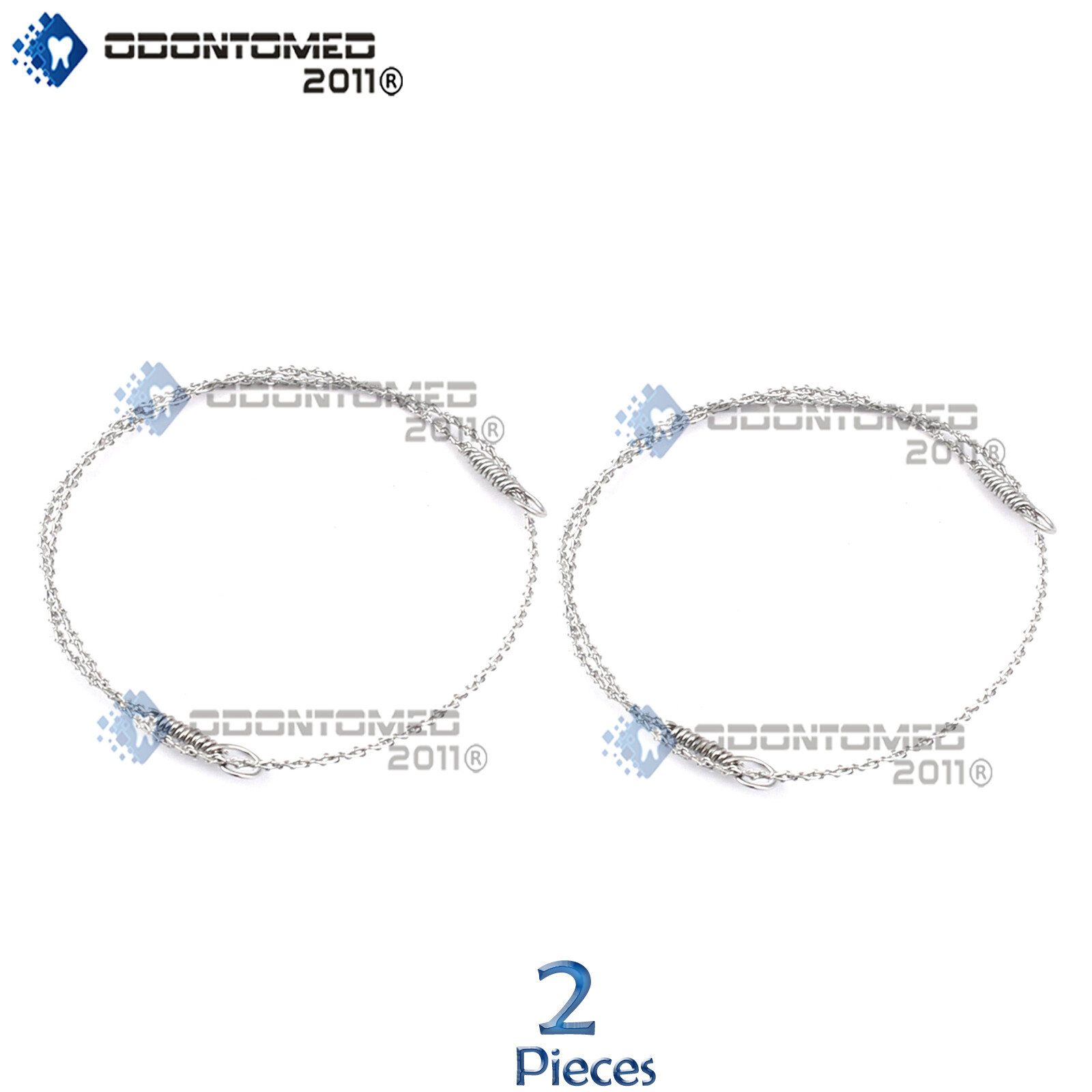 2 Pcs GIGLI Saw Wire Neuro Surgical & Veterinary Instruments