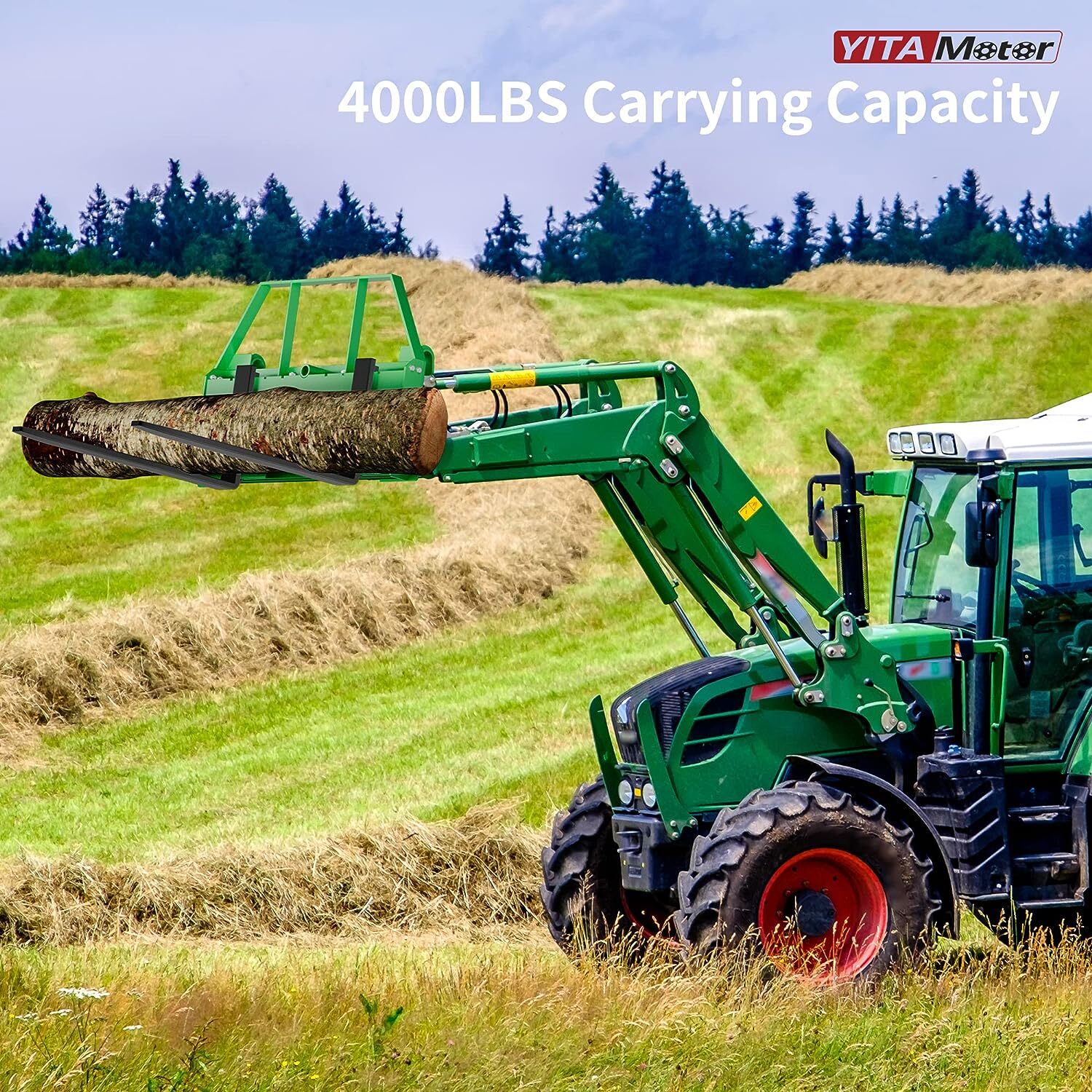 Pallet Fork Attachment 46" Pallet Fork Frame 48" Fork Blades Fits John Deere