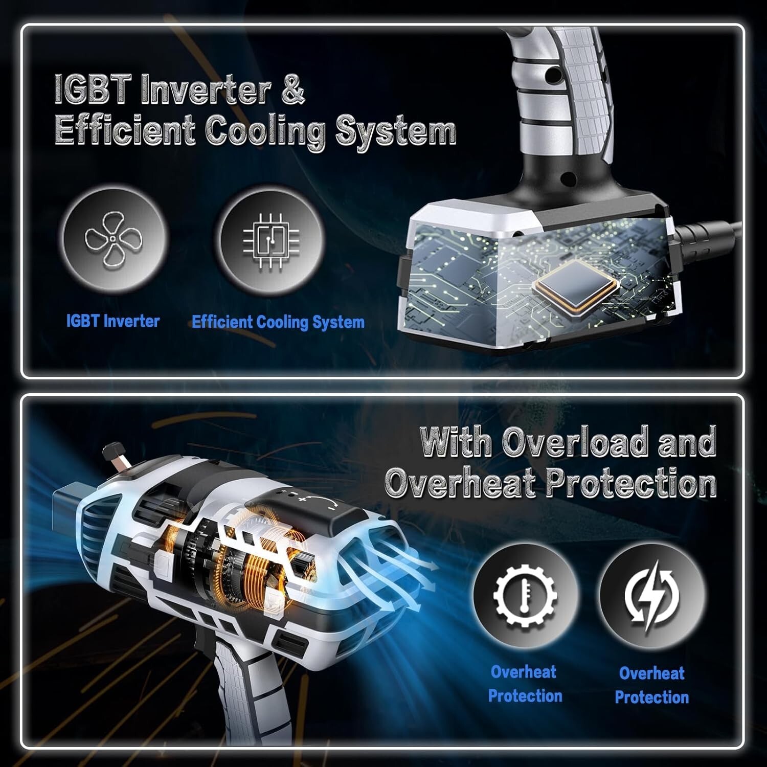 Saker Portable Electric Welding Machine,110V Portable Welder Handheld with IG