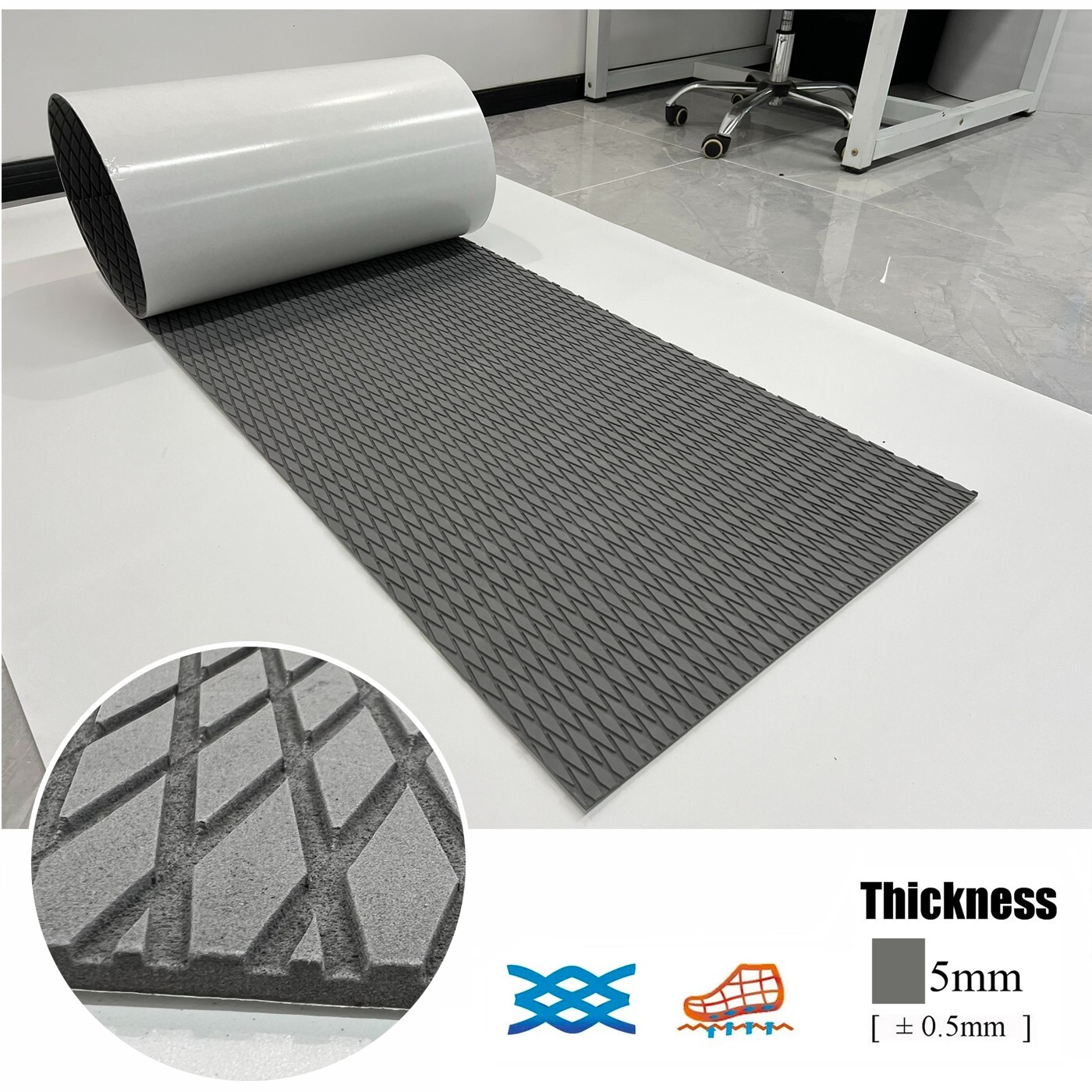 SUP Stand Up Paddle Board Traction Pad Anti-skid Deck Grip Mat for Kayak Jetski