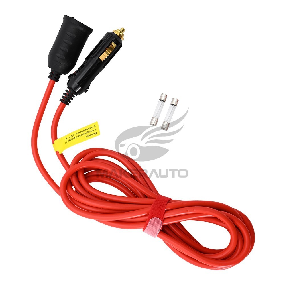 12ft 12V Car Cigarette Lighter Socket Extension Cable Cord Adapter NEW