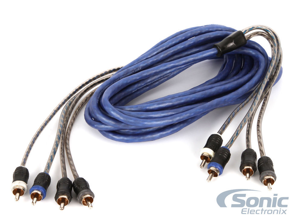 NVX XKIT44 4-Ch 4 Gauge Car Amplifier Install Pure Copper Amp Kit w/ RCA Cable