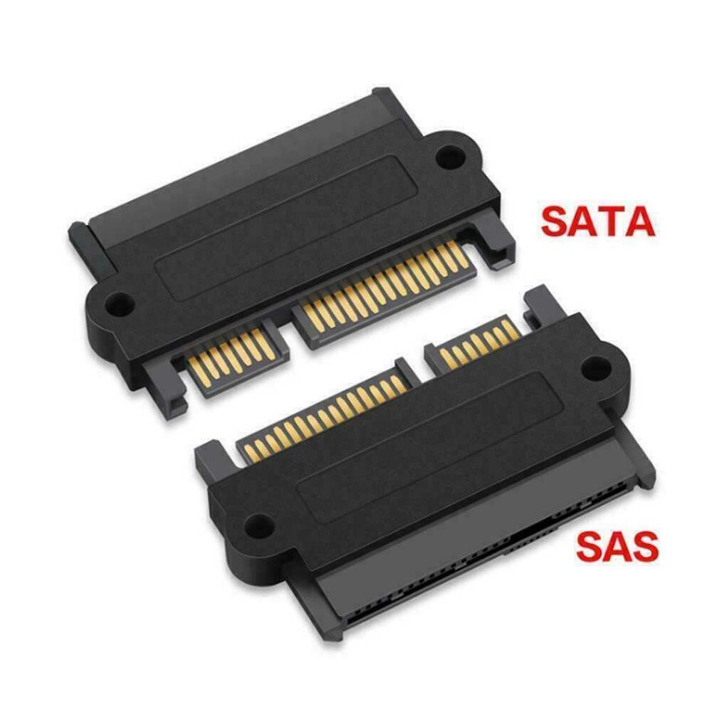 2X SAS to SATA 22-pin Male Converter SFF-8482 Female HDD Hard Drive Raid Adapter