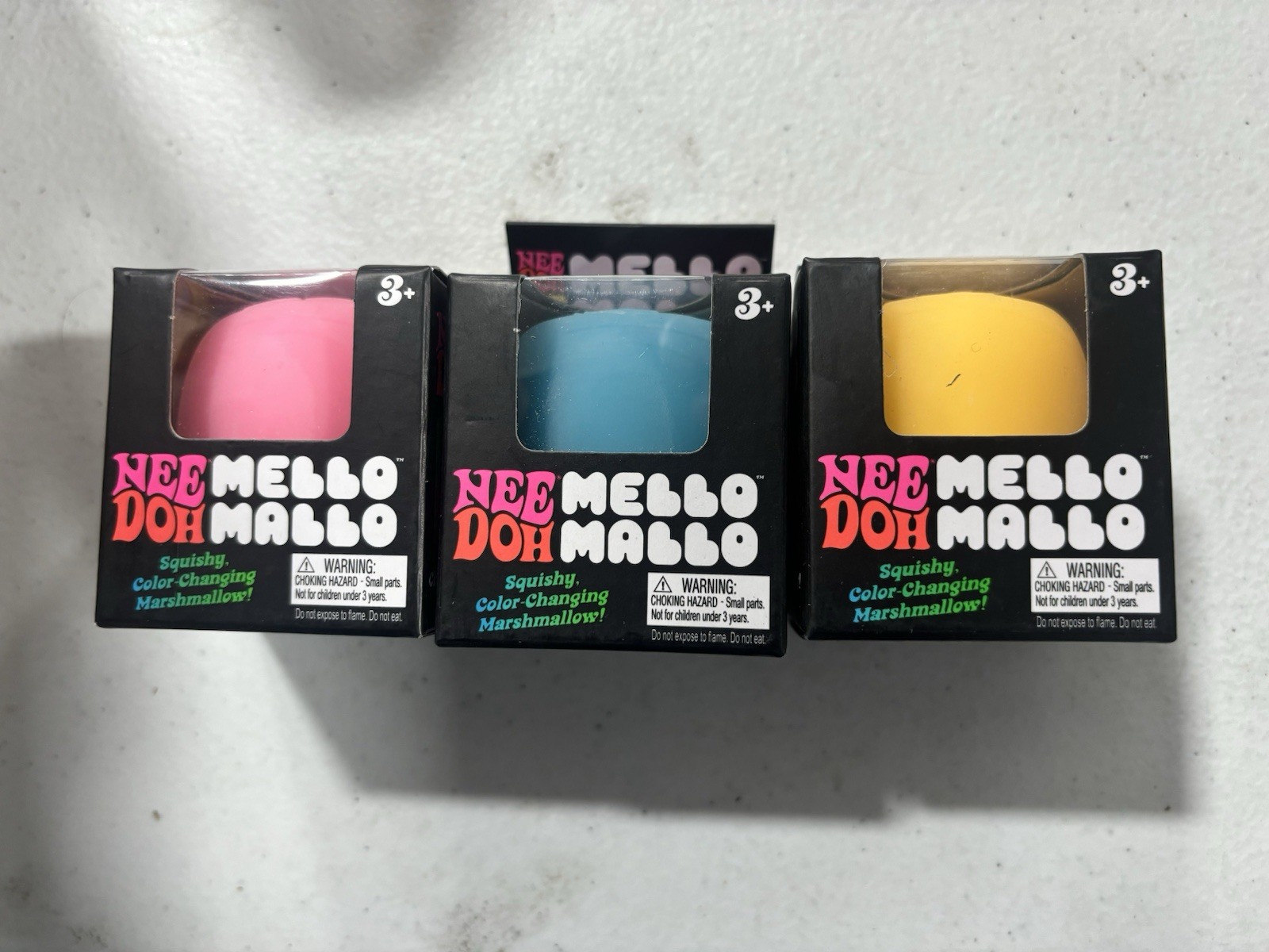 Nee Doh Needoh Mello Mallo Squishy Fidget Color Changing Brand New Blue