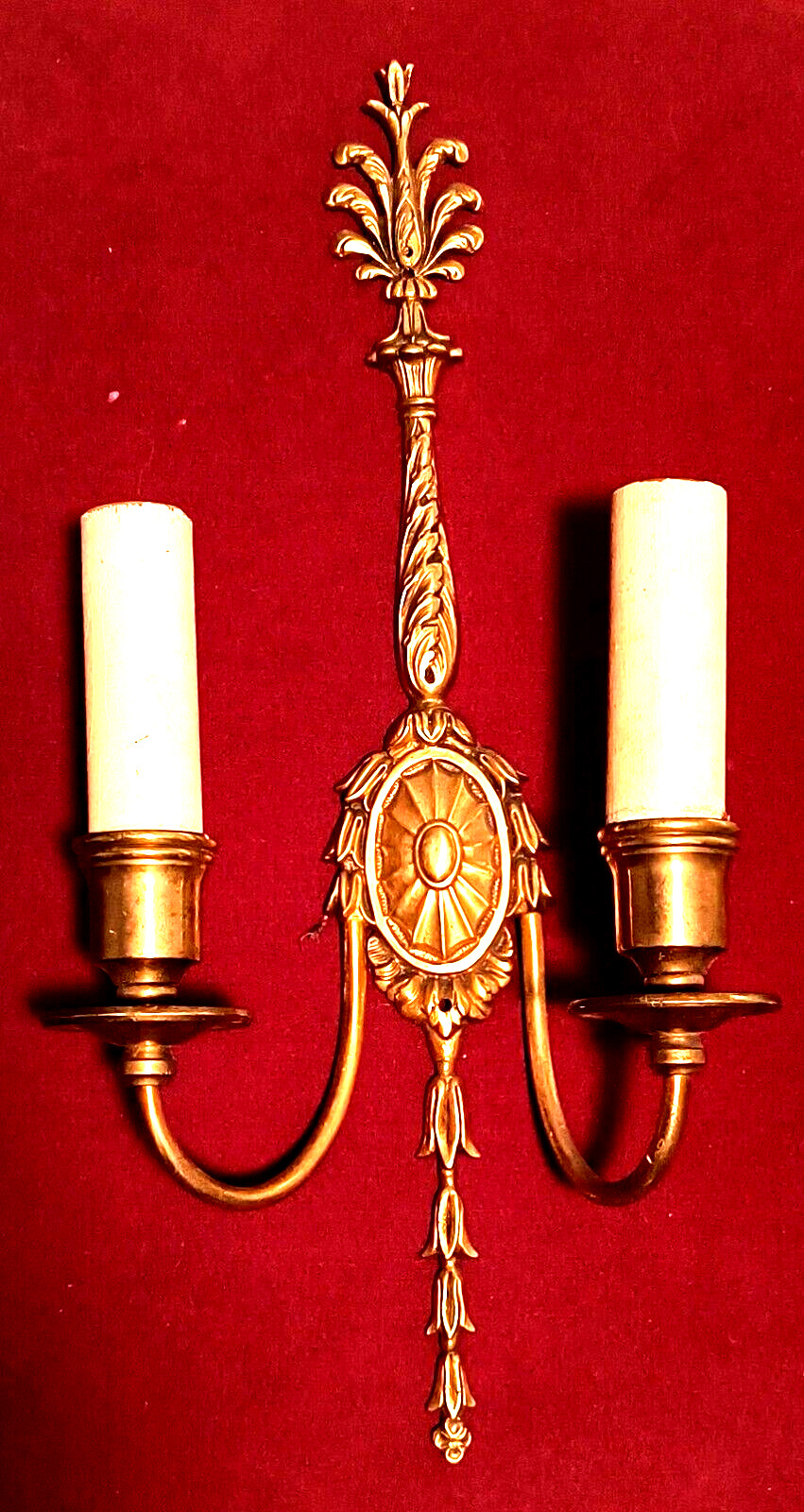 PAIR Caldwell Adam Bronze/Brass Sconces Circa 1904. OFFERS WELCOME. Fully Wired.