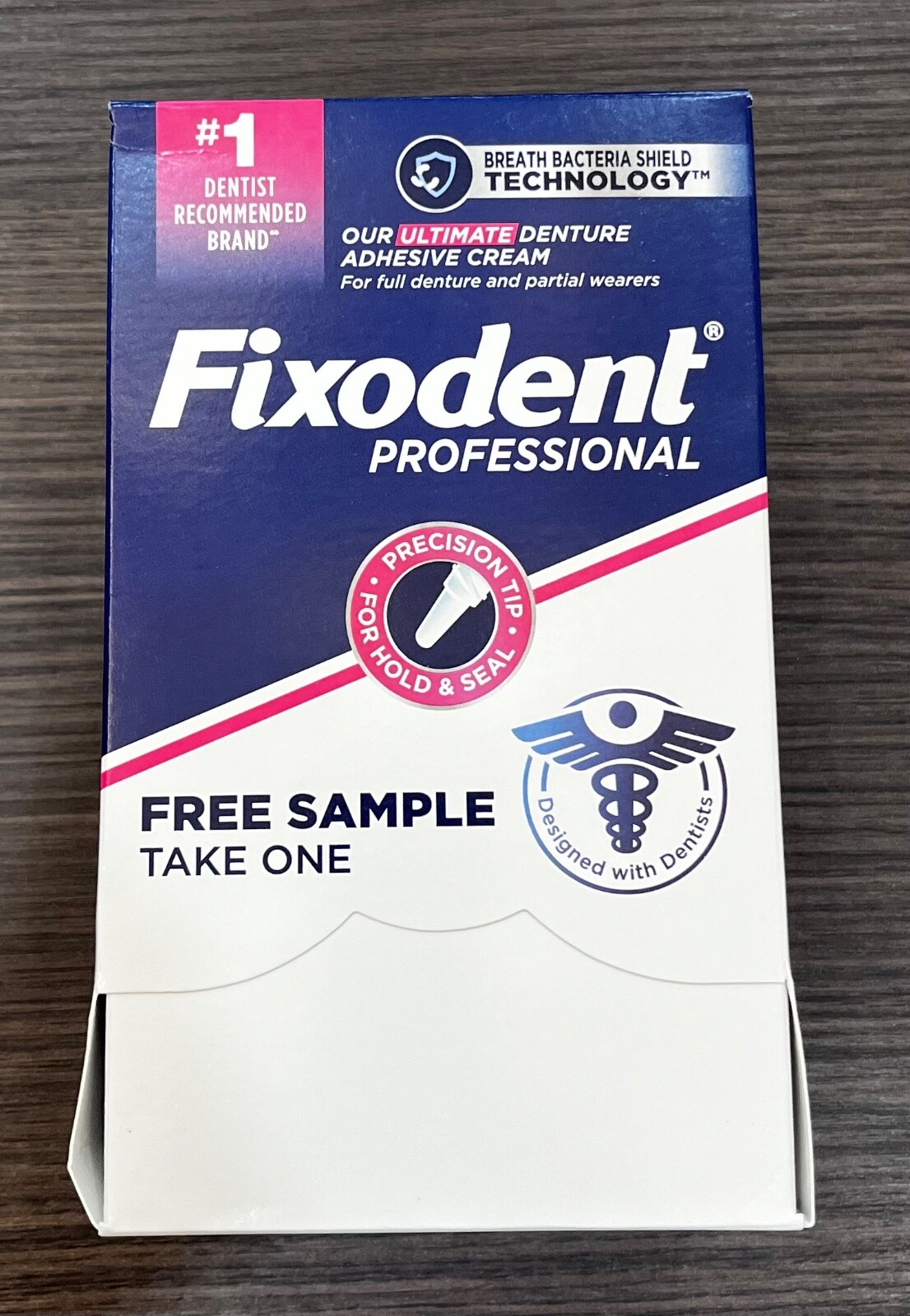 50 Tubes Fixodent Professional Hold & Seal Denture Adhesive 0.35 Oz Travel Size