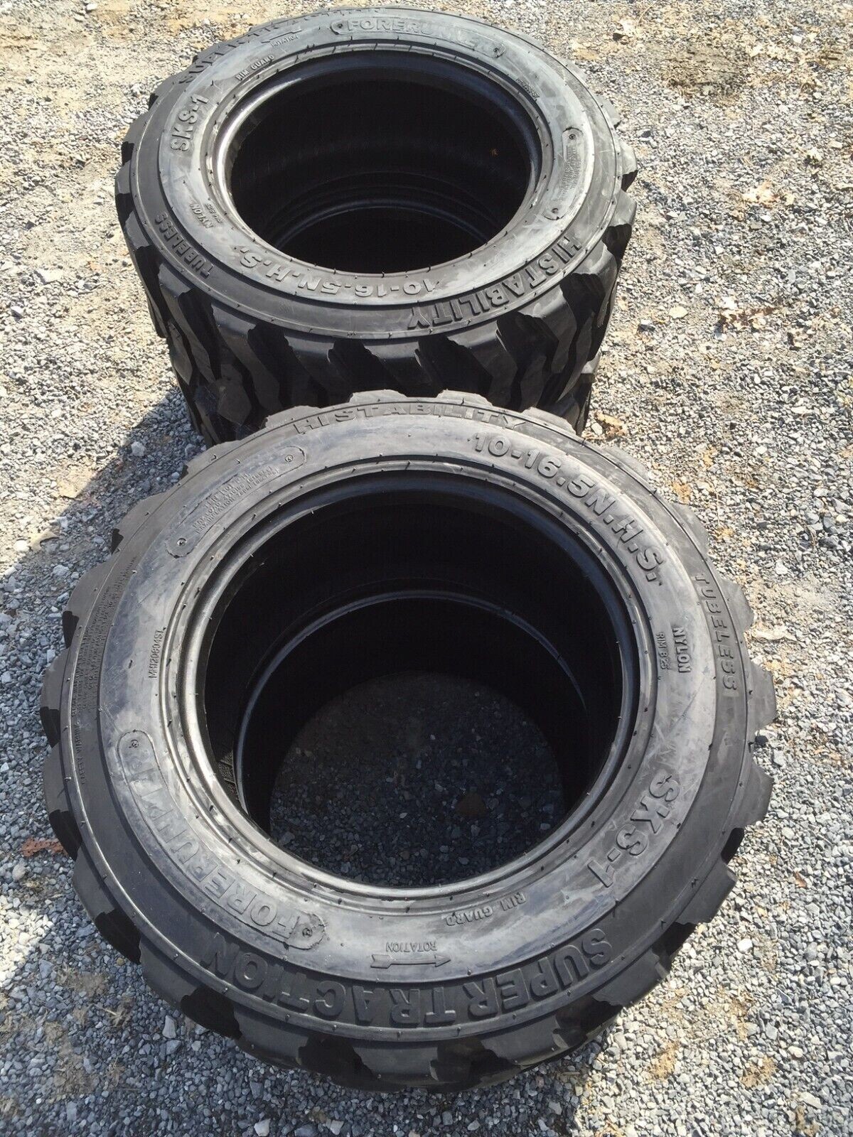4 NEW 10-16.5 Forerunner SKS-1 Skid Steer Tires For Bobcat,CAT,John Deere -12 PR