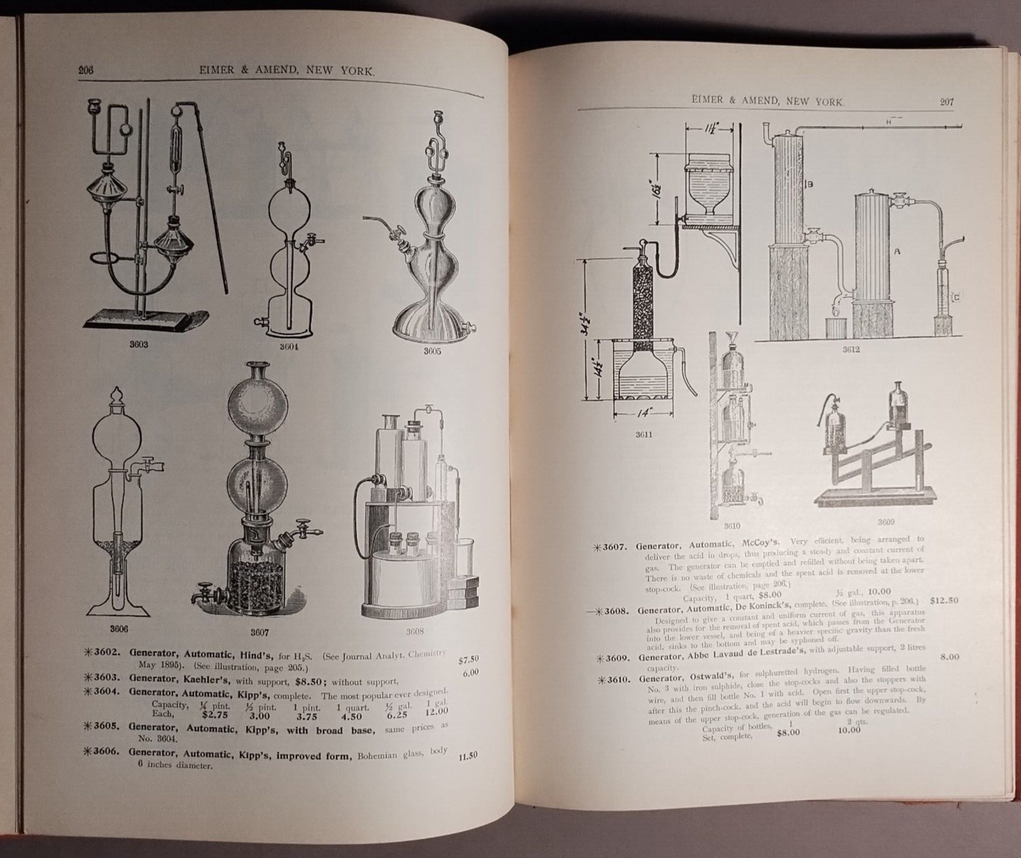 1910 Eimer & Amend Chemical Assay Laboratory Apparatus Supplies Catalog S-12