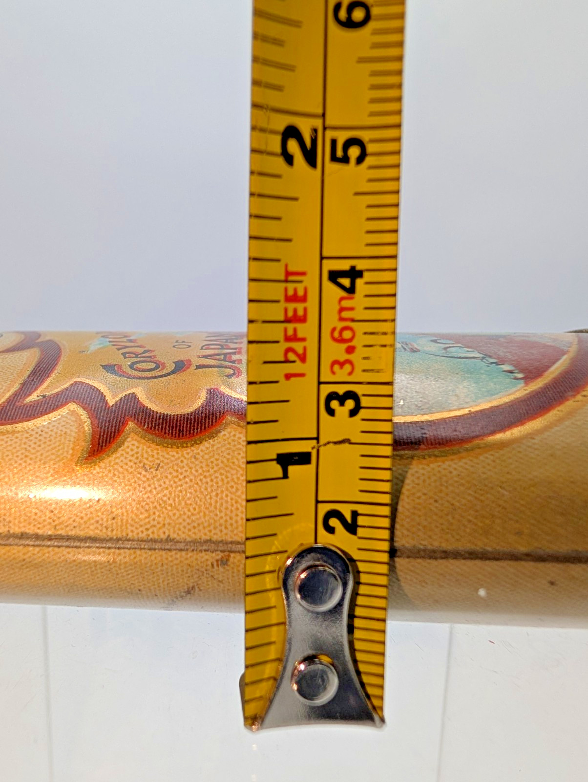 VTG AIR FLOAT CORYLOPSIS OF JAPAN TALC POWDER LITHO TIN CAN TALCUM CO.