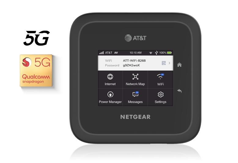 Netgear NightHawk M6 Pro WiFi 6E Mobile Hotspot Router Black(AT&T+Unlocked)-Good