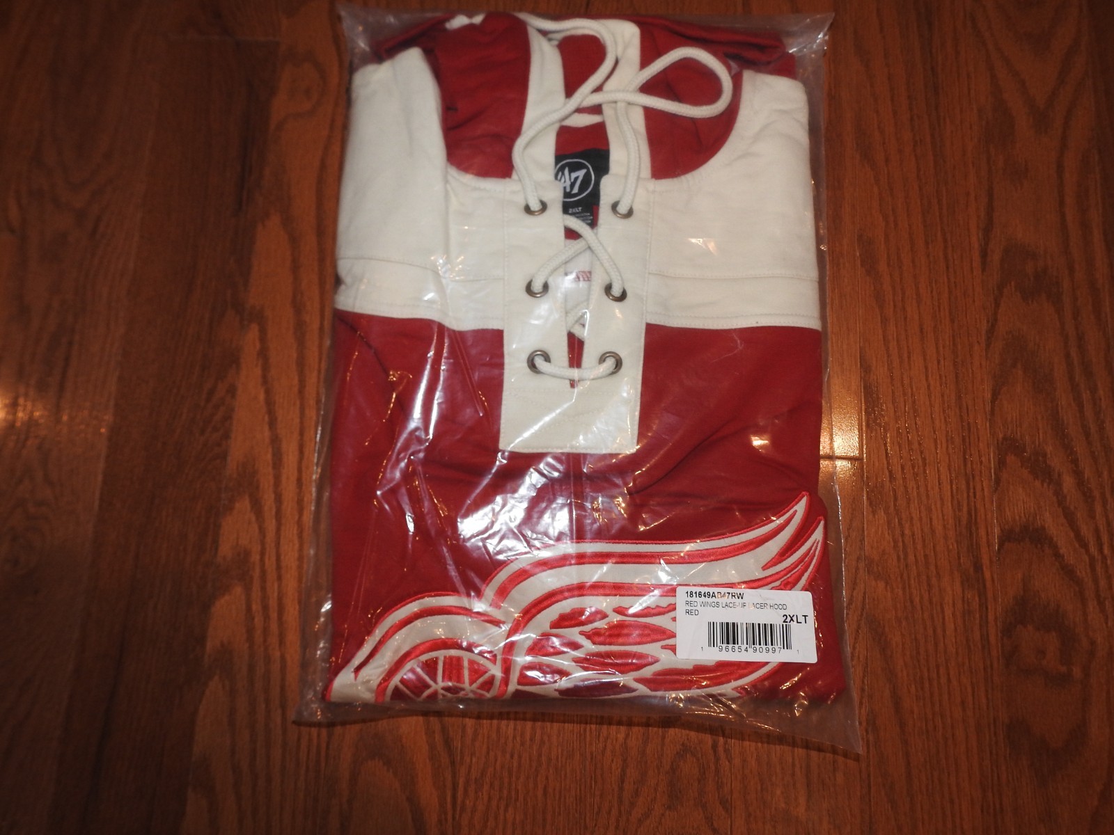 NHL Detroit Red Wings '47 Hockey Lacer Hoodie New Mens Big & Tall Sizes $140