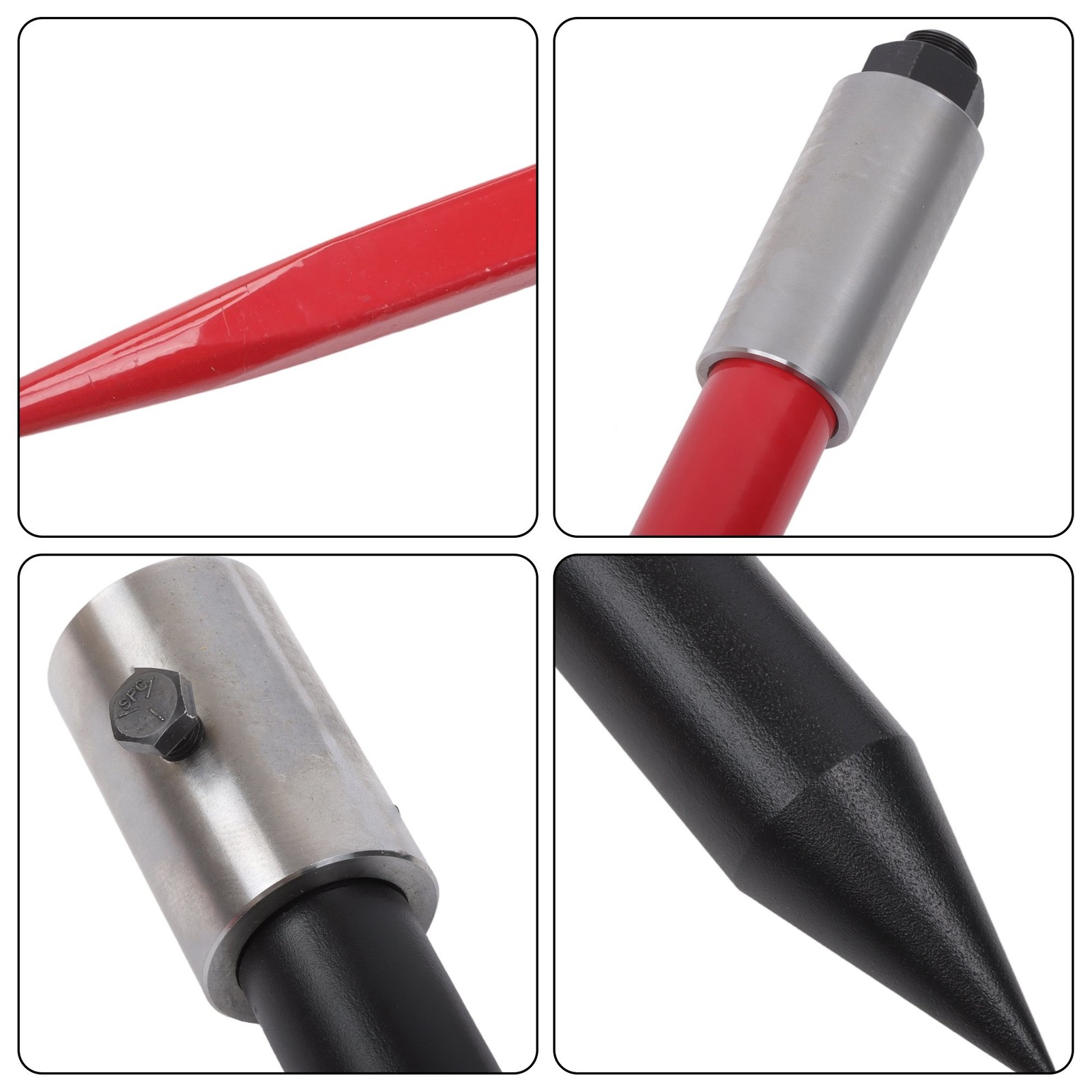 Hay Spear Attachment 49" With 2 Stabilizer Spears 3000 Lbs Capacity Bale Forks