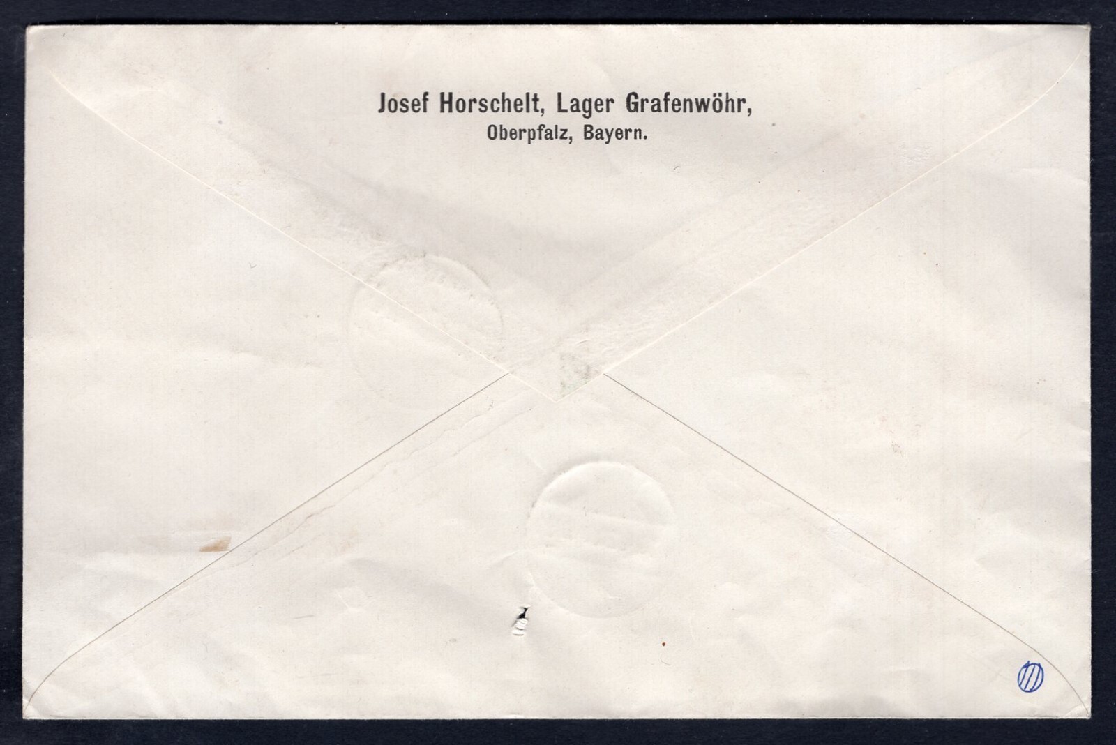 GERMANY Bayern 1920 Registered Cover. Sc# 175 Corner Block. Lager Grafenwöhr