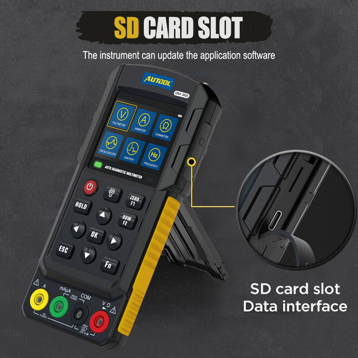 Diagnostic Multimeter Car Circuit Tester Oscilloscope Relay Injector Test K/CAN