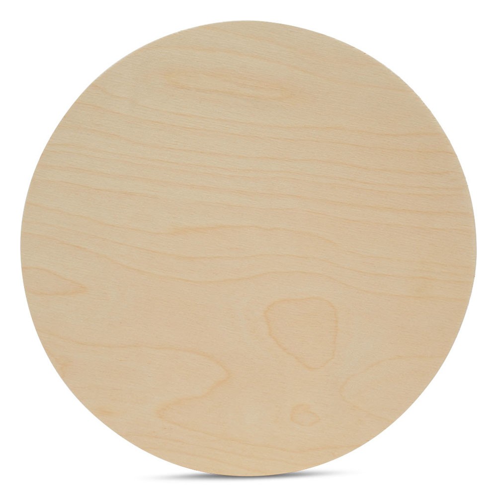 Wood Circles 24 inch 1/4 inch Thick, Unfinished Birch Sign Rounds | Woodpeckers