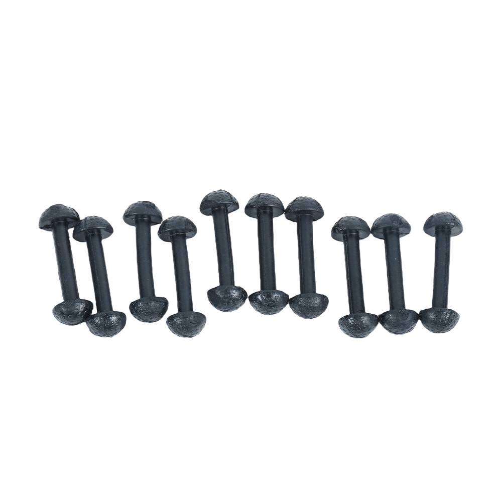 NEW 10x Connectors Fit Motu Leg Band For Vintage Figures Black Rubber US