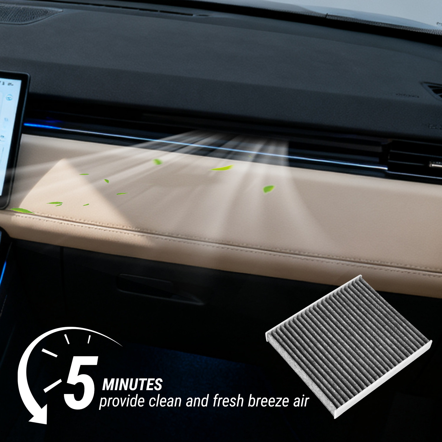 CF12157 Activated Carbon Cabin Air Filter Toyota Rav4 Prius Prime Corolla Camry