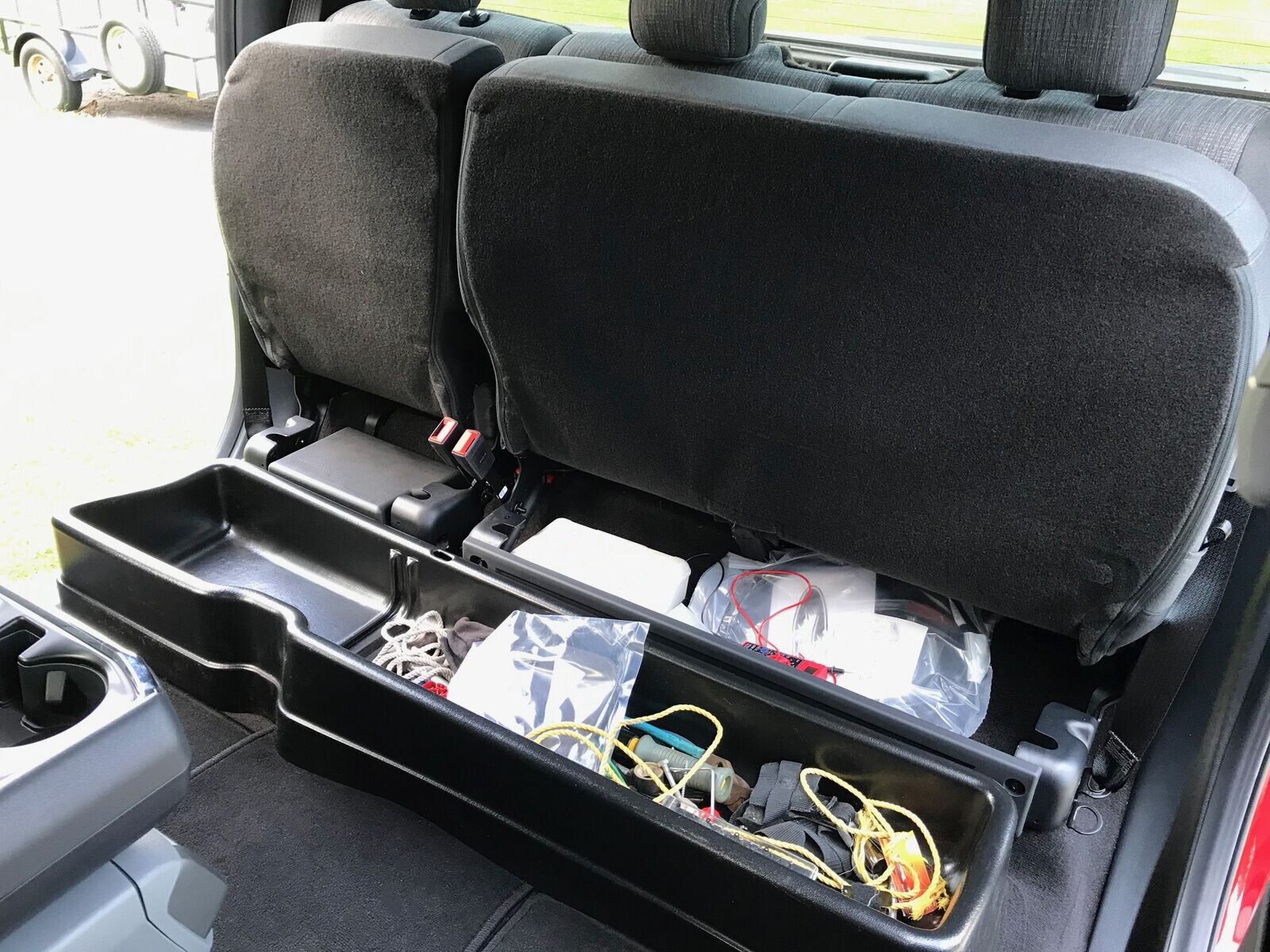 New Under Seat Storage Box Organizer For 2015-2020 Ford F150 SuperCrew Cab 09281