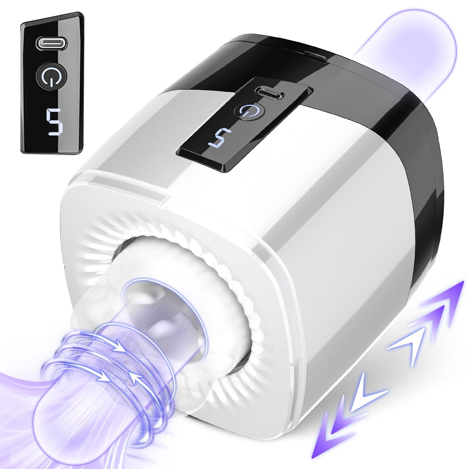 Male Masturbaters Automatic Handsfree Rotating Thrusting Cup Stroker Men Sex Toy