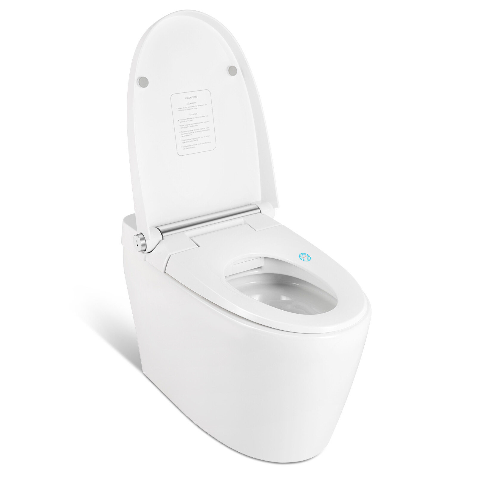 One Piece Electronic Smart Toilet Heat Auto Flush Foot Sensor Night Light