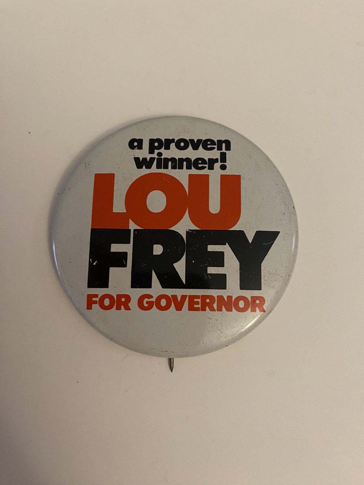 Lou Frey For Governor Florida Pin Back Button P108
