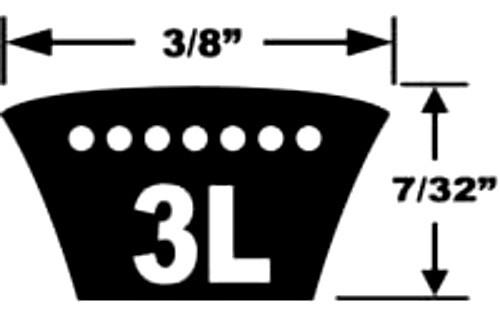 DUNLOP 3L330 V Belt Industrial Grade 3/8" x 33" FHP HVAC Lawn Mower Auto