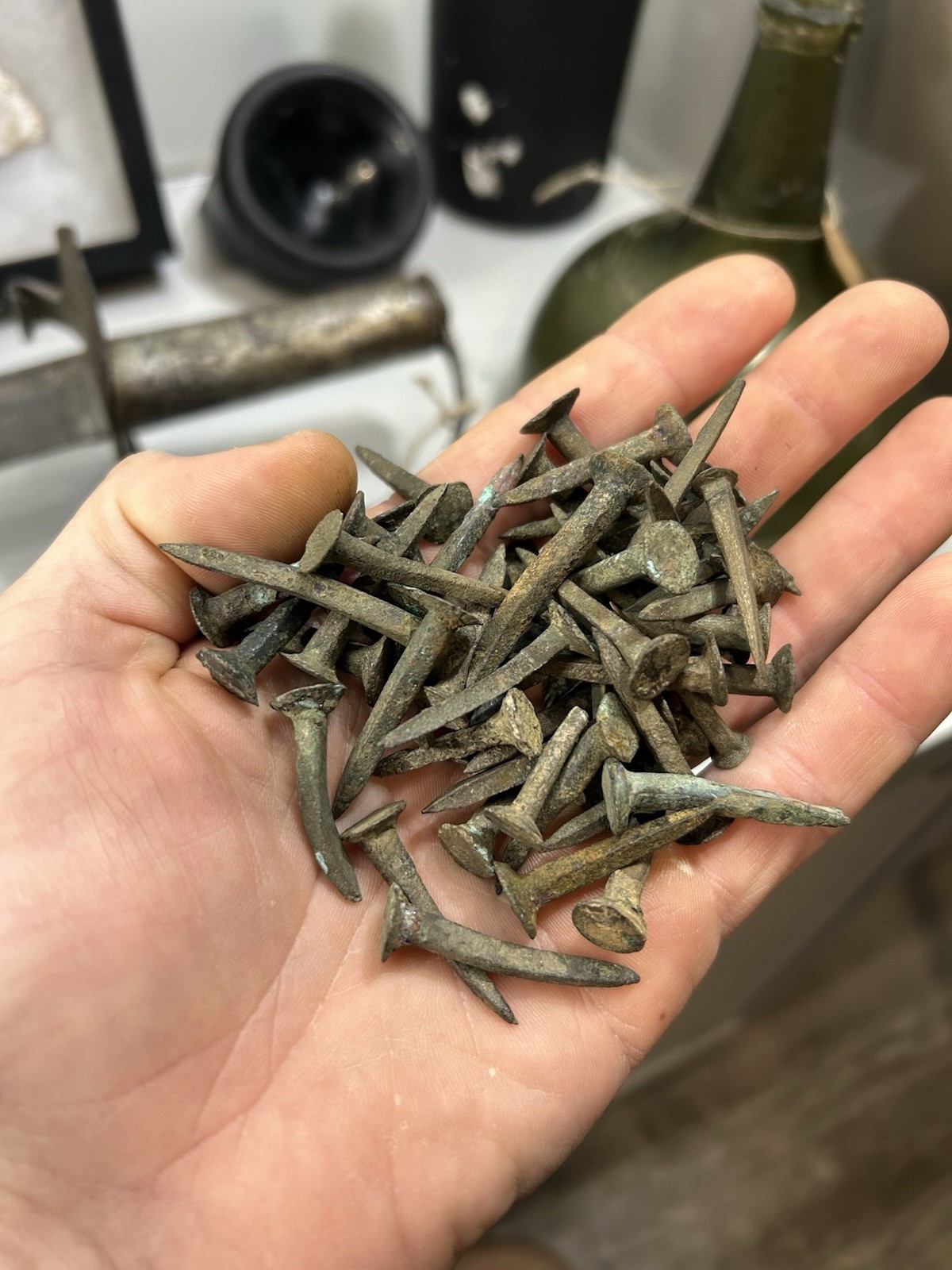 18th Century British Shipwreck Copper Sheathing Nails 1715 fleet era  (ONE NAIL)