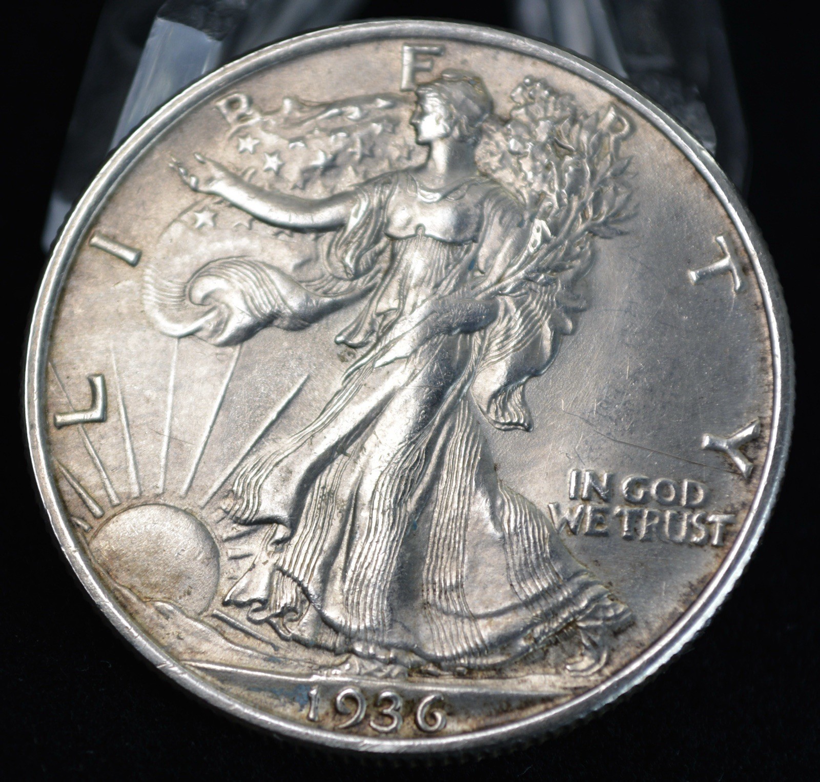 1936 Walking Liberty Half Dollar 50c- UNC Details 90% US Silver