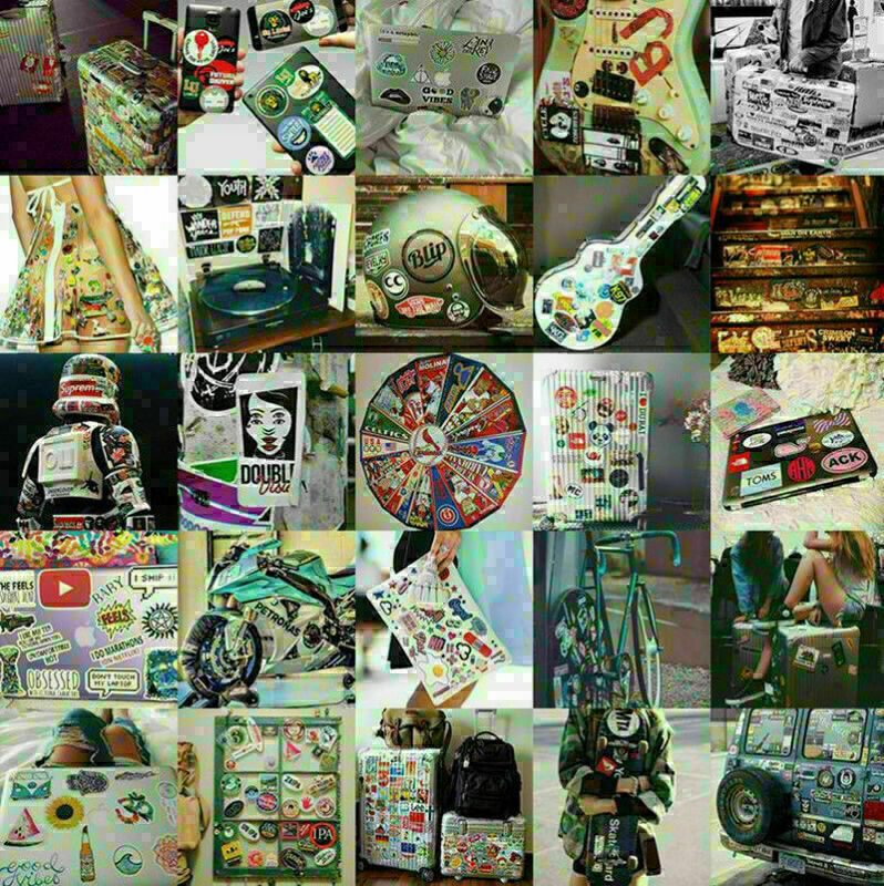 Lot Set of 100 Motorcycle Motocross Decals Stickers Pack Racing ATV UTV Dirtbike