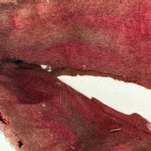 Antique Plains Indian Beaver Fur Hat Beaded Trim Trade Wool Lining Silver 1880s