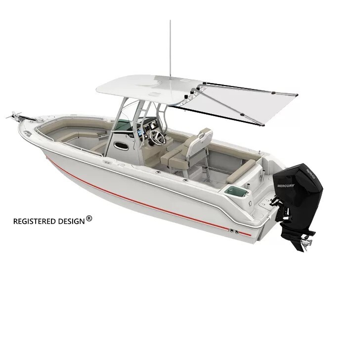 Oceansouth T-Top Extender White / shaded area up to 5' / Width 6' x Length 5'