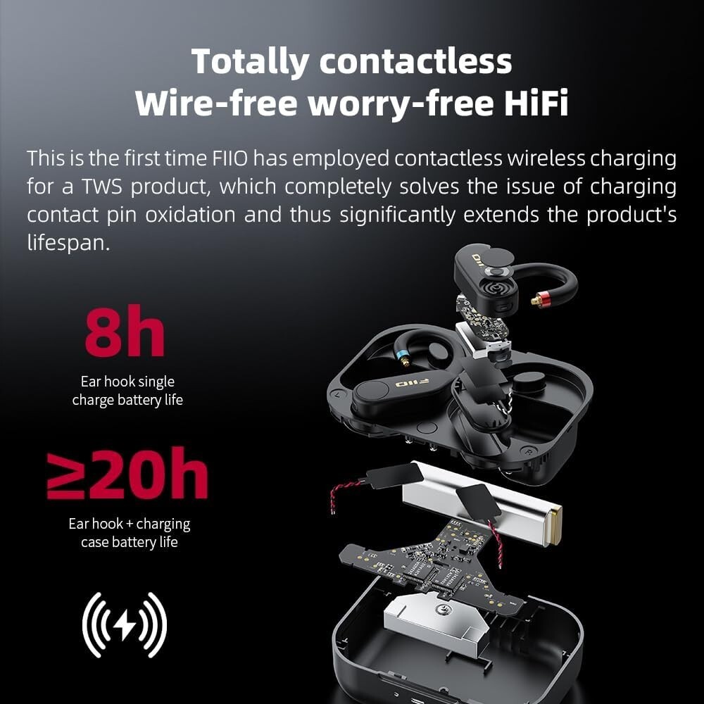 FiiO UTWS5 2025 True Wireless Bluetooth Earbuds Hook ( MMCX VERSION)